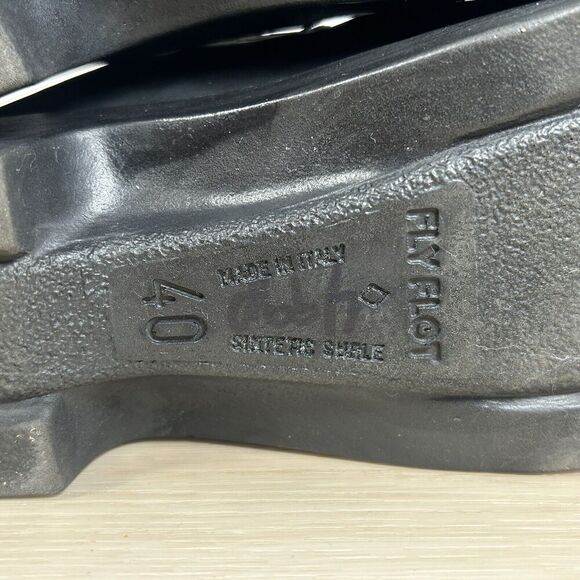 Fly Flot Black Suede Mules Clogs Womens 40 EU 8.5 US Comfort Shoe Made in Italy - Picture 7 of 12